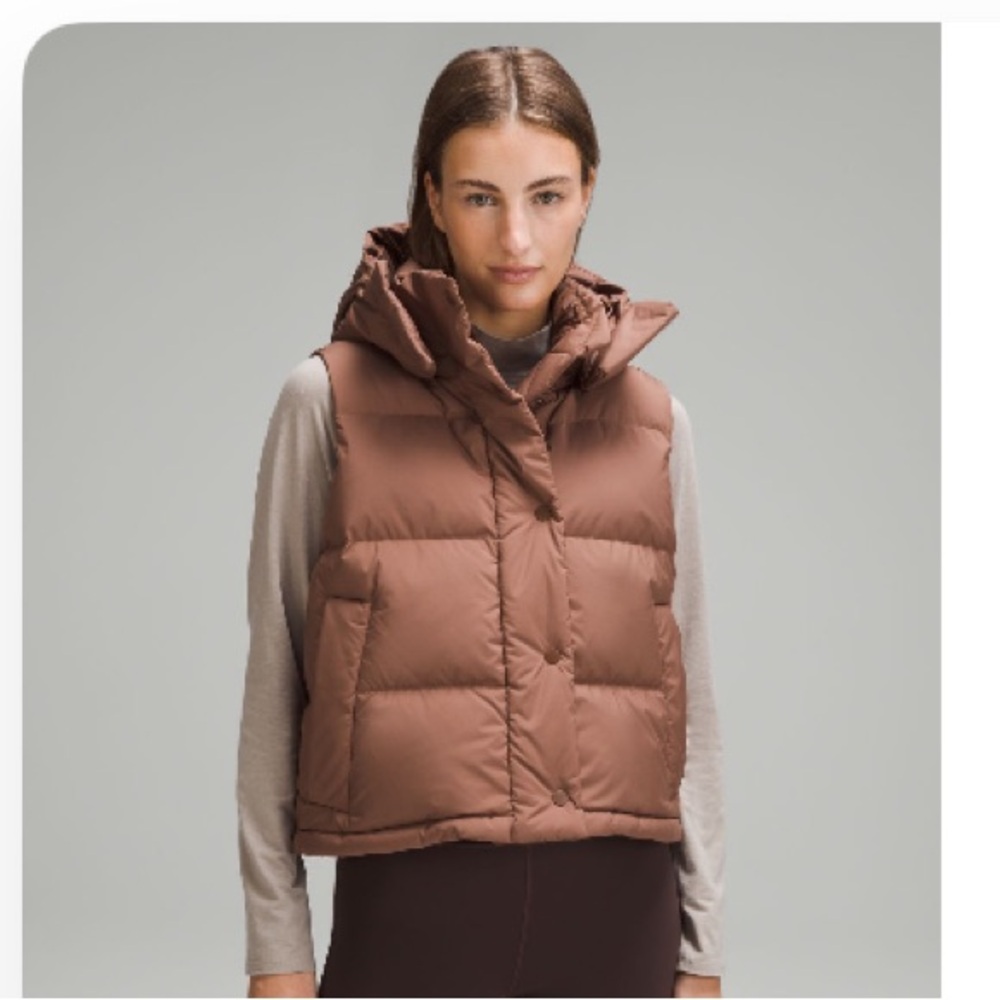 Wunder puff cropped vest